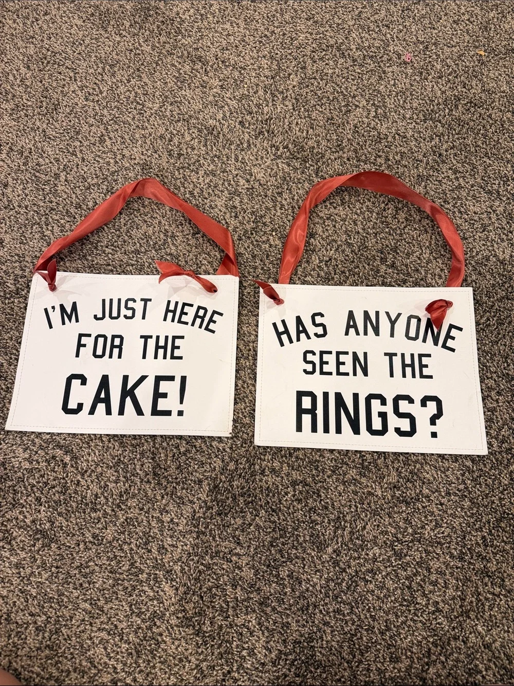 Ring Bearer Signs for Wedding
